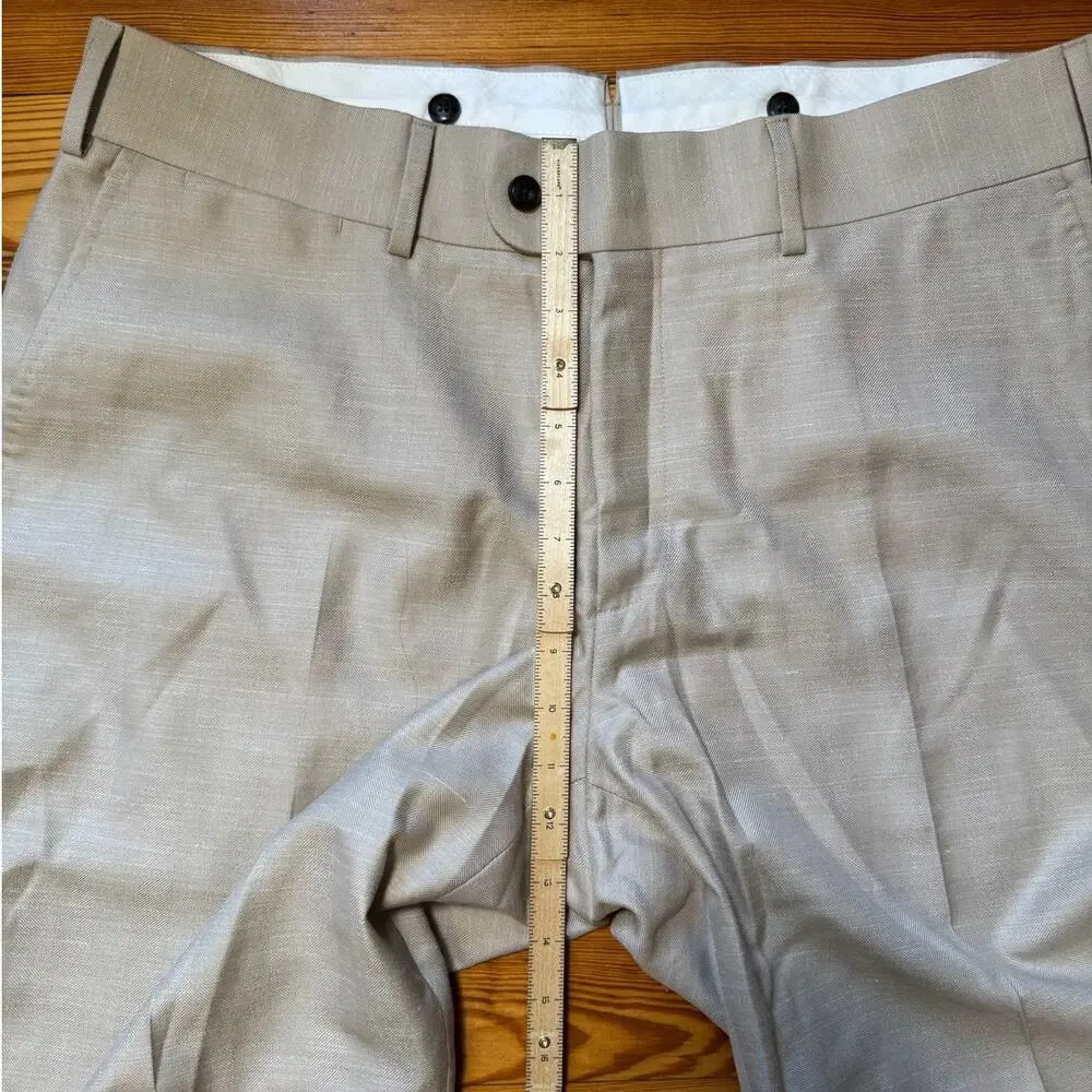 SUITSUPPLY Brescia Silk Linen Wool Blend Pants